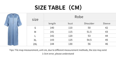 2025 New Cross - Border Middle Eastern Arab Men's Robe Long Sleeve Striped Print Muslim Costume - Coscosmos