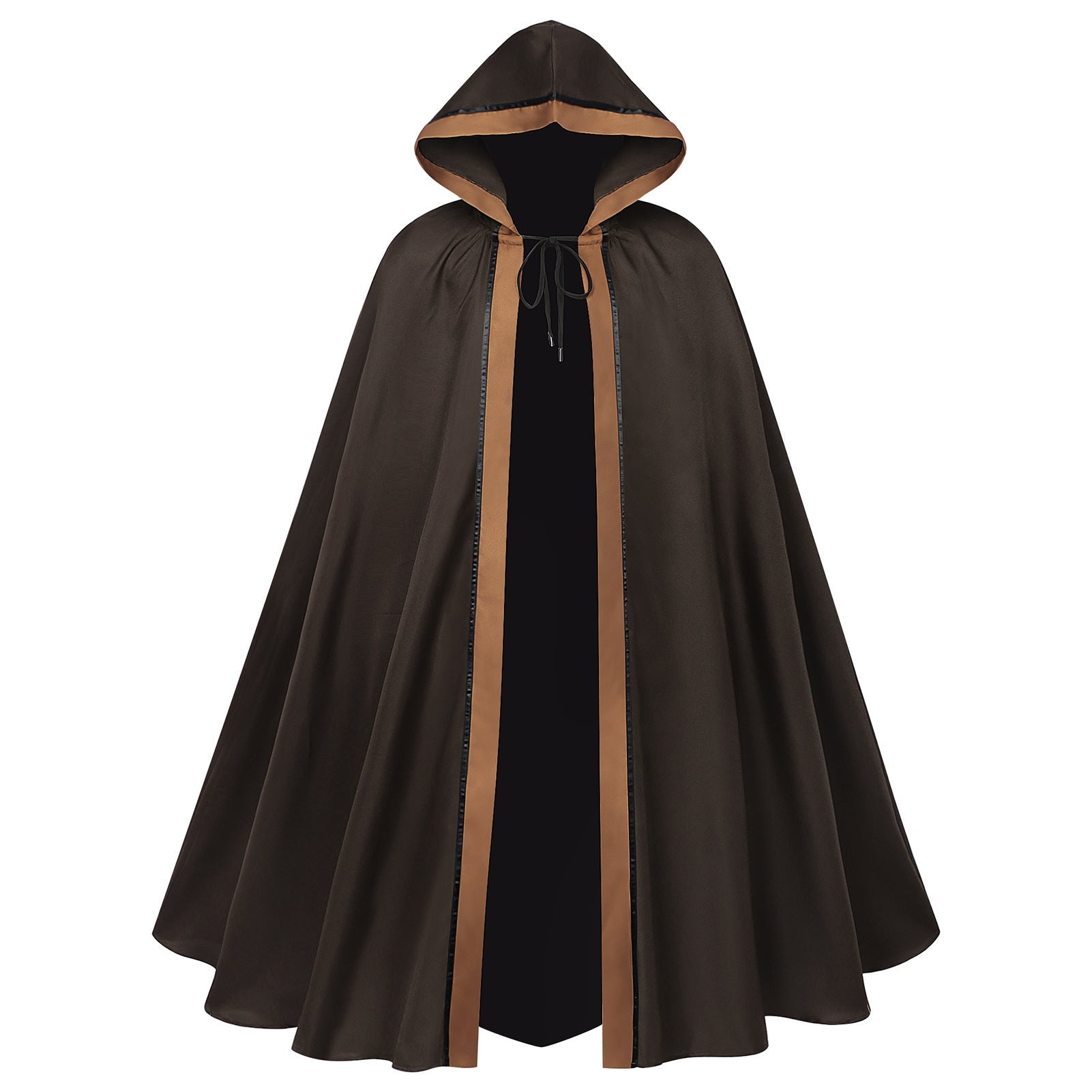 2025 New European and American Death Cosplay Costume Star Wars Male Wizard Black Hooded Tie Belt Cape for Export - Coscosmos