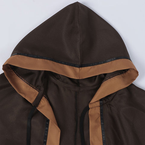 2025 New European and American Death Cosplay Costume Star Wars Male Wizard Black Hooded Tie Belt Cape for Export - Coscosmos