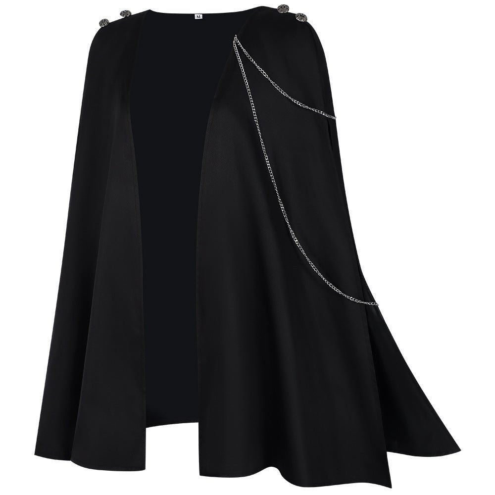 2025 New European and American Halloween Medieval Cosplay Costume Cloak Vintage Cape - Coscosmos