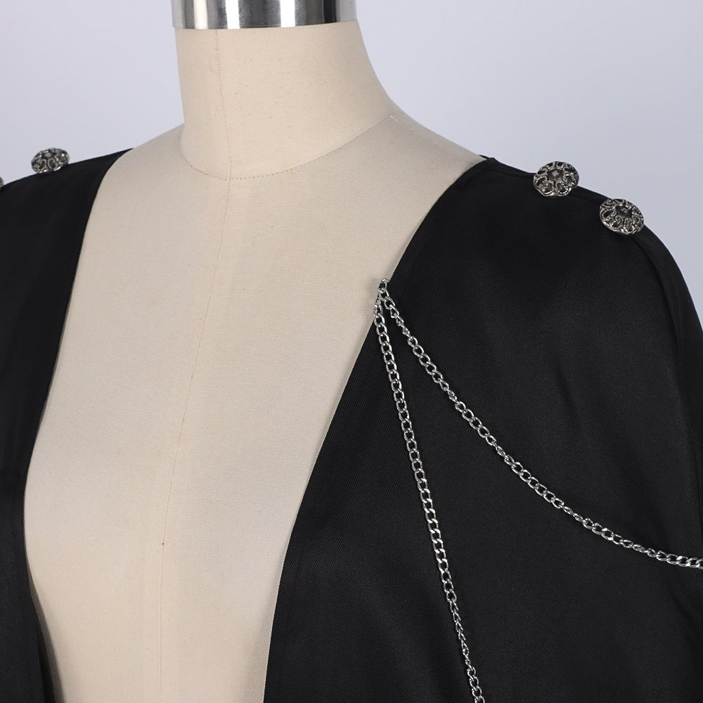 2025 New European and American Halloween Medieval Cosplay Costume Cloak Vintage Cape - Coscosmos