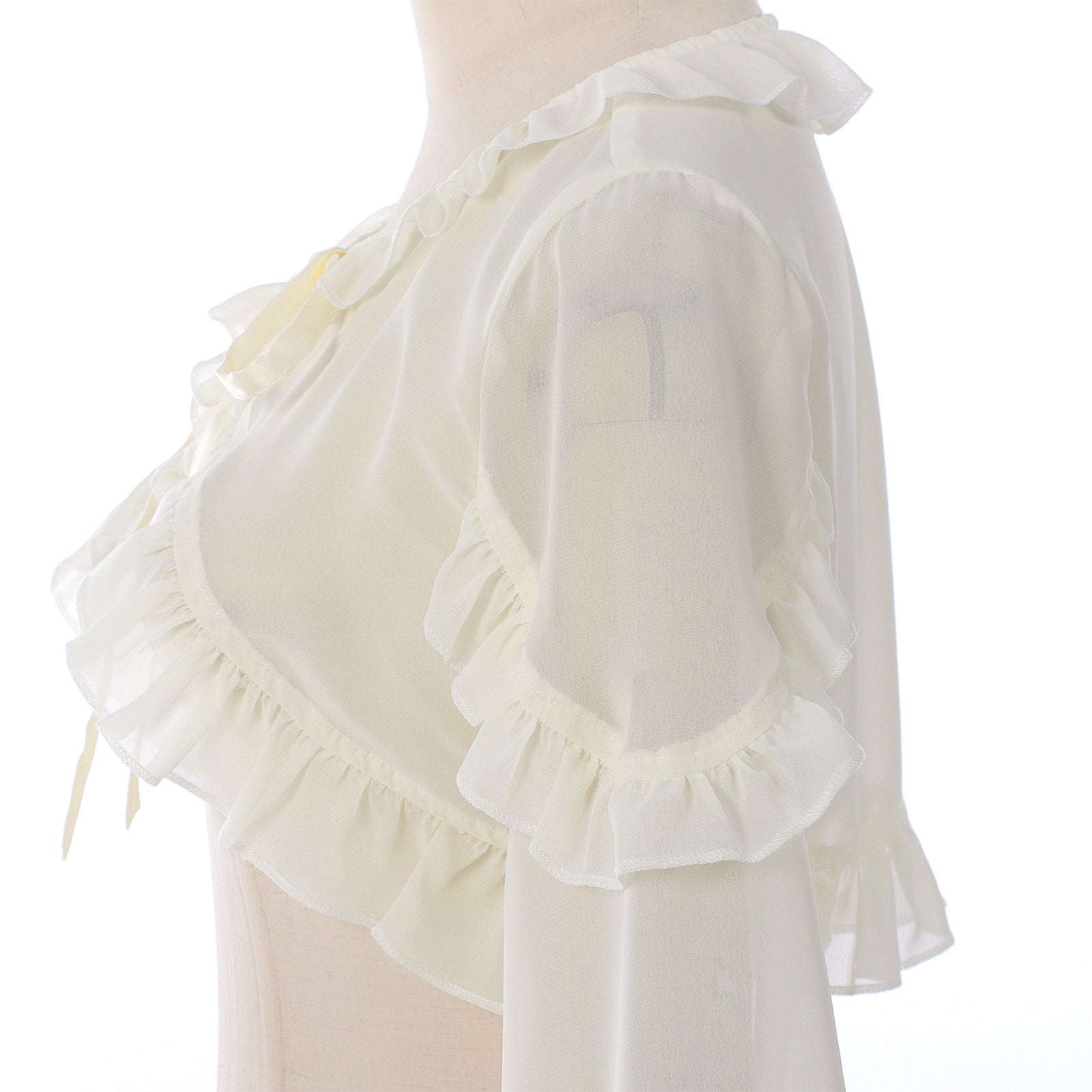 2025 New European and American Lolita Fashion Shawl Sunscreen Cardigan Long Sleeve Chiffon Capelet Versatile - Coscosmos