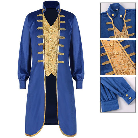 2025 New European and American Medieval Gothic Prince Tailcoat Costume - Coscosmos