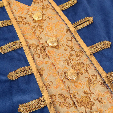 2025 New European and American Medieval Gothic Prince Tailcoat Costume - Coscosmos