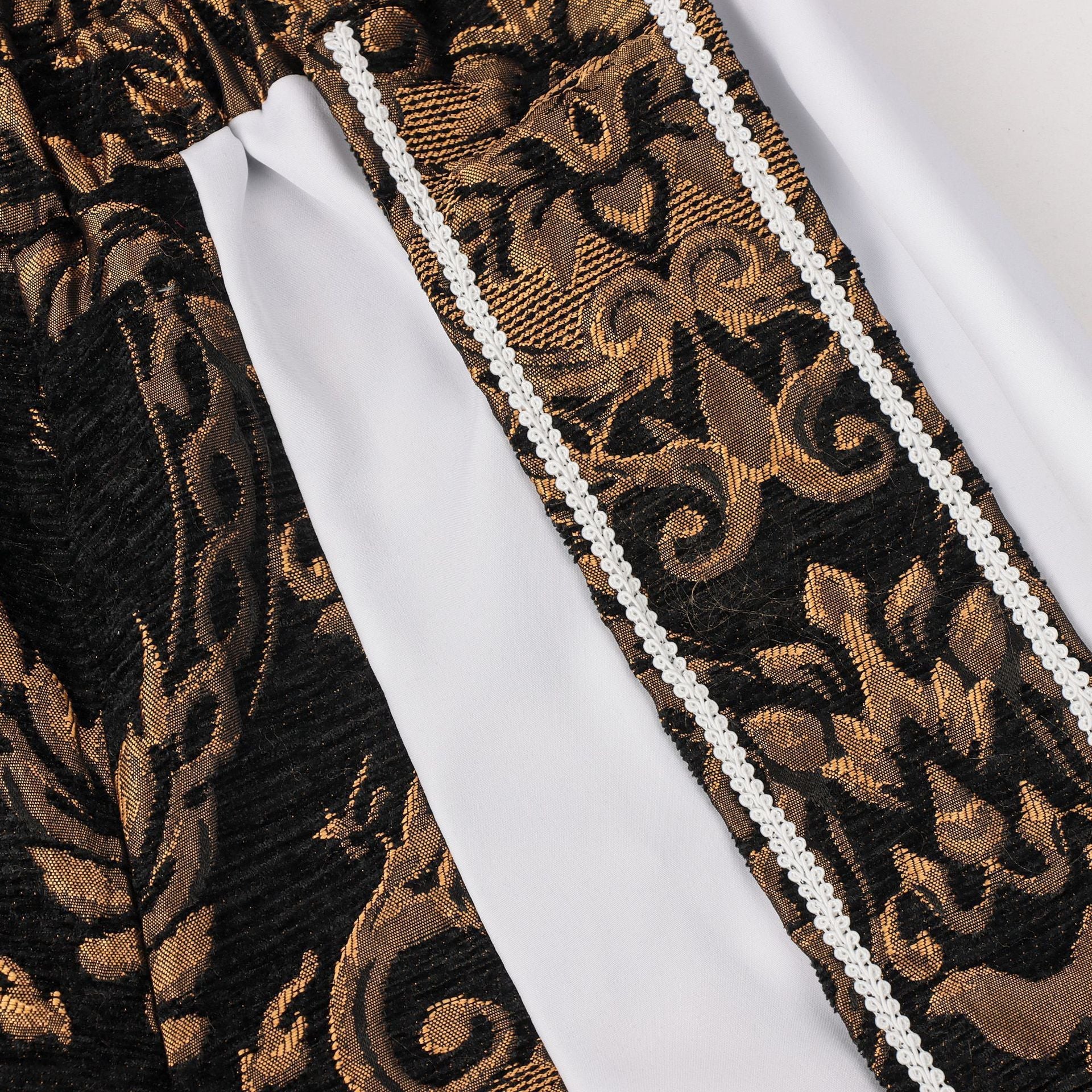 2025 New European and American Men's Suit Vest Medieval Gilded Formal Renaissance Vest Suit - Coscosmos