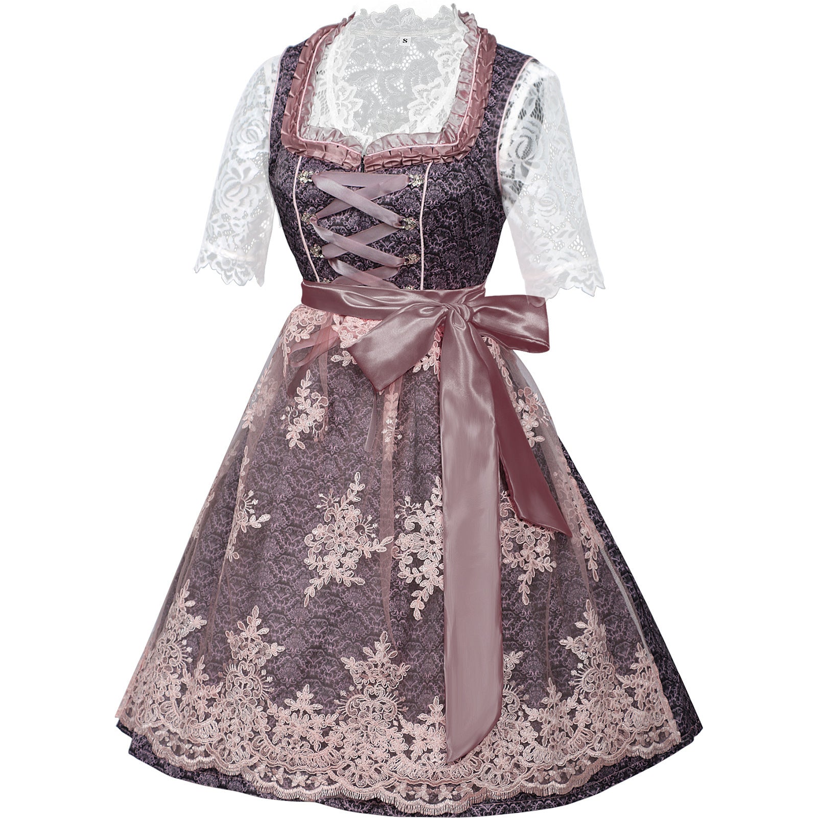 2025 New Traditional Bavarian Maid Beer Dress Cosplay Costume for Women - Coscosmos