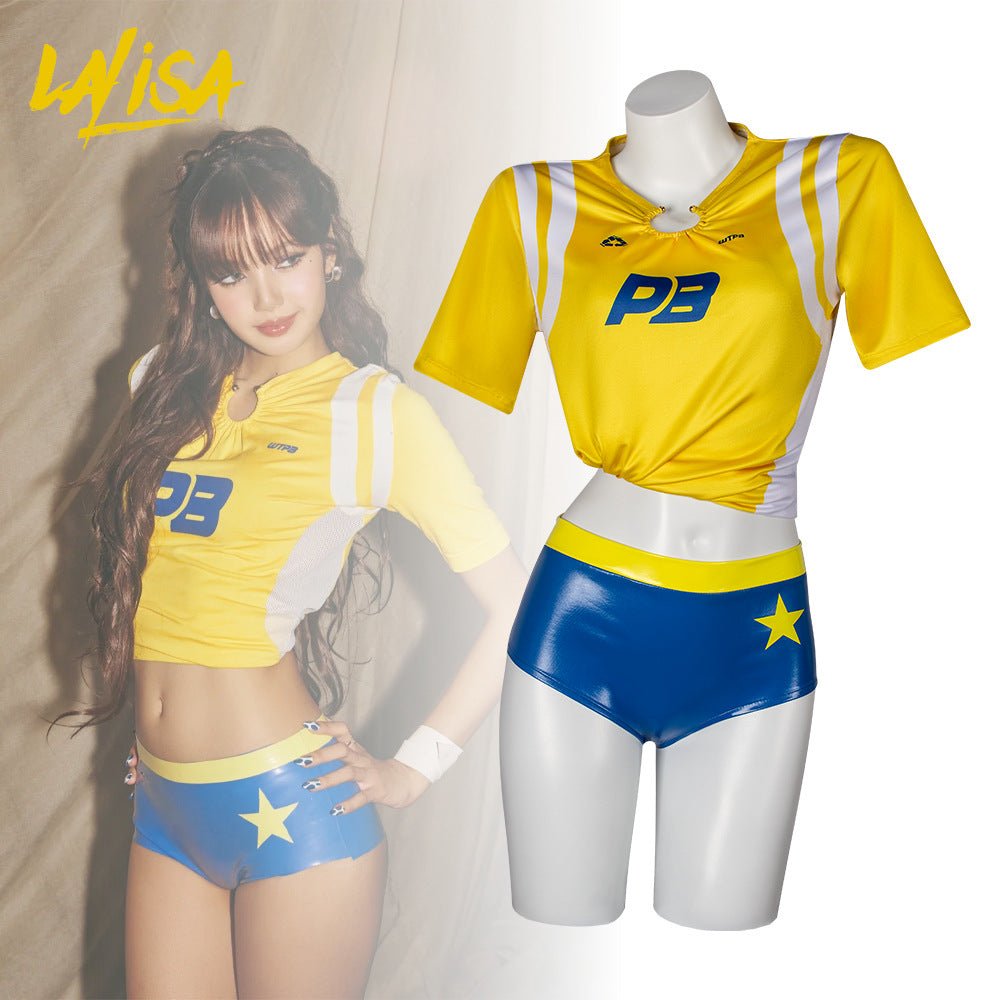 2026 World Cup Lisa Goals Cosplay Full Set Cheerleader Costume - Coscosmos