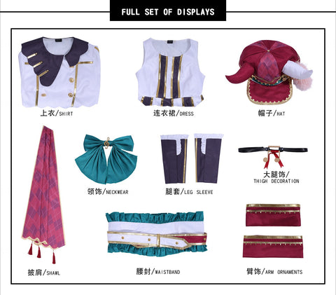 Uma Musume Pretty Derby Marche Lorraine Forever Young Rose Kingdom Cosplay Costume