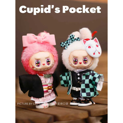 Labubu Doll Outfit: Demon Slayer Nezuko Kimono Set for 1/3 Generation