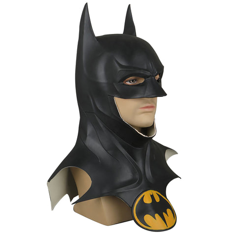 The Flash Batman Bruce Wayne Michael Keaton Cosplay Costume Bodysuit Cloak Mask