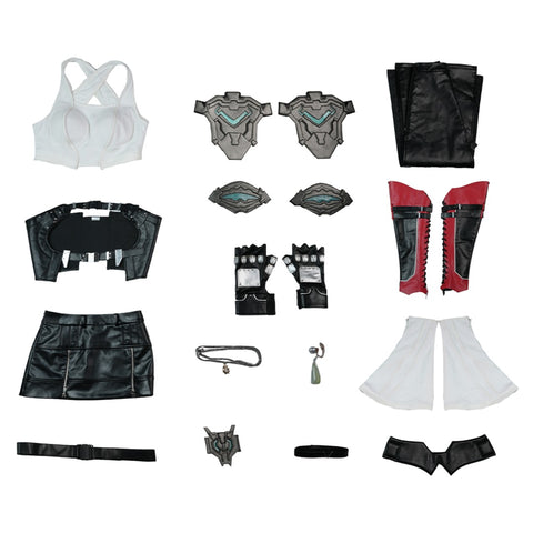 Final Fantasy VII Tifa Lockhart Black Mage Cosplay Costume