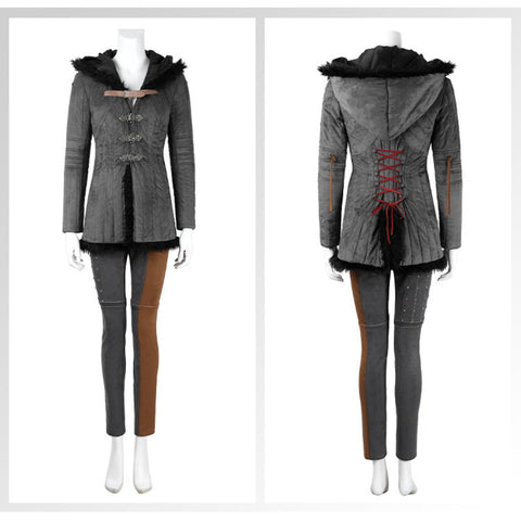 The Witcher IV Ciri Cosplay Costume Full Set With Cloak For Women