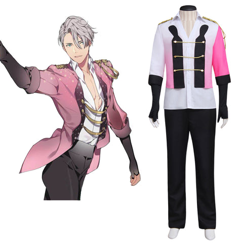 Yuri on Ice Victor Nikiforov Pink Stage Ice Skating Costume