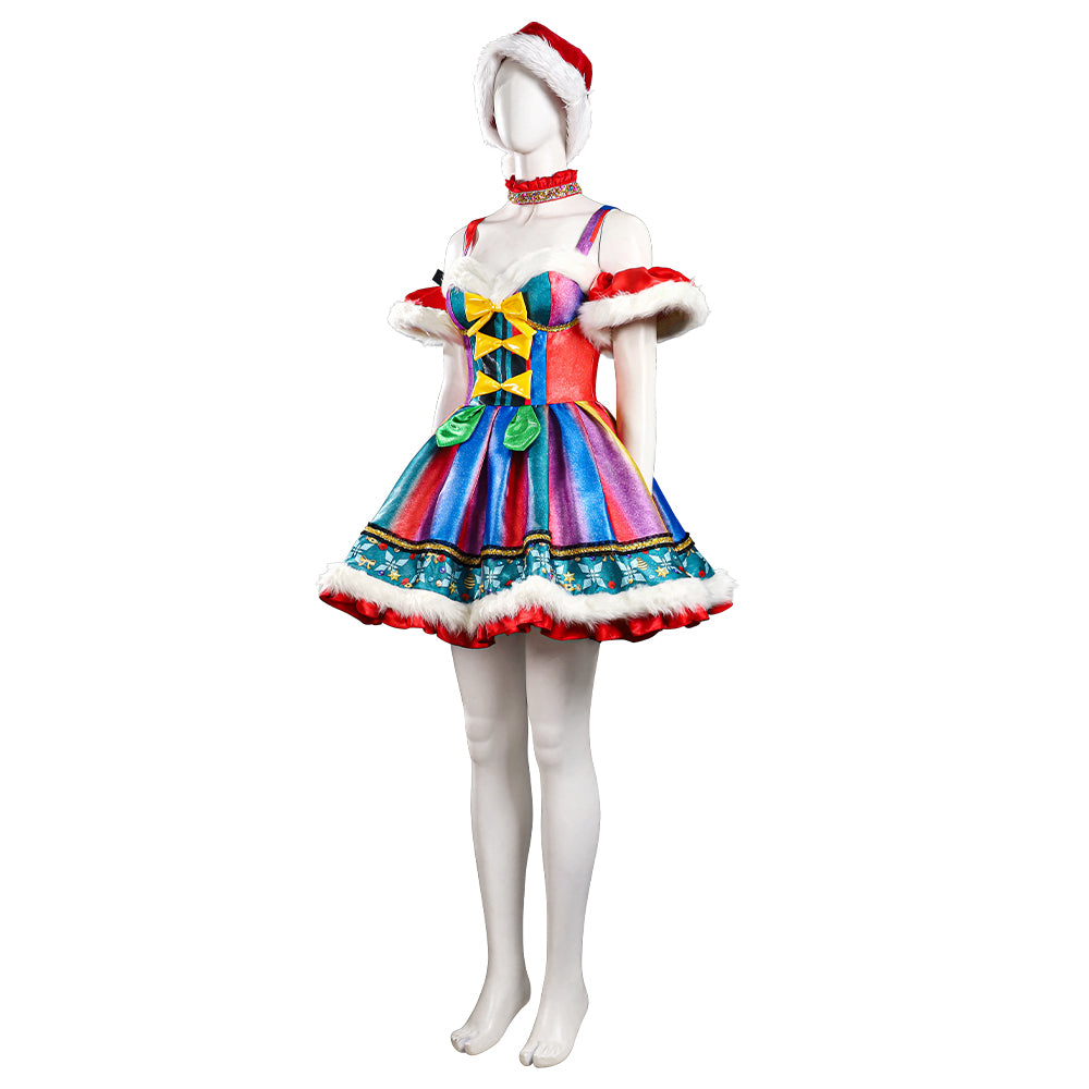 Magic Starlight Christmas Costume Colorful Sequined Fancy Party Dress-Christmas Glamorous Style