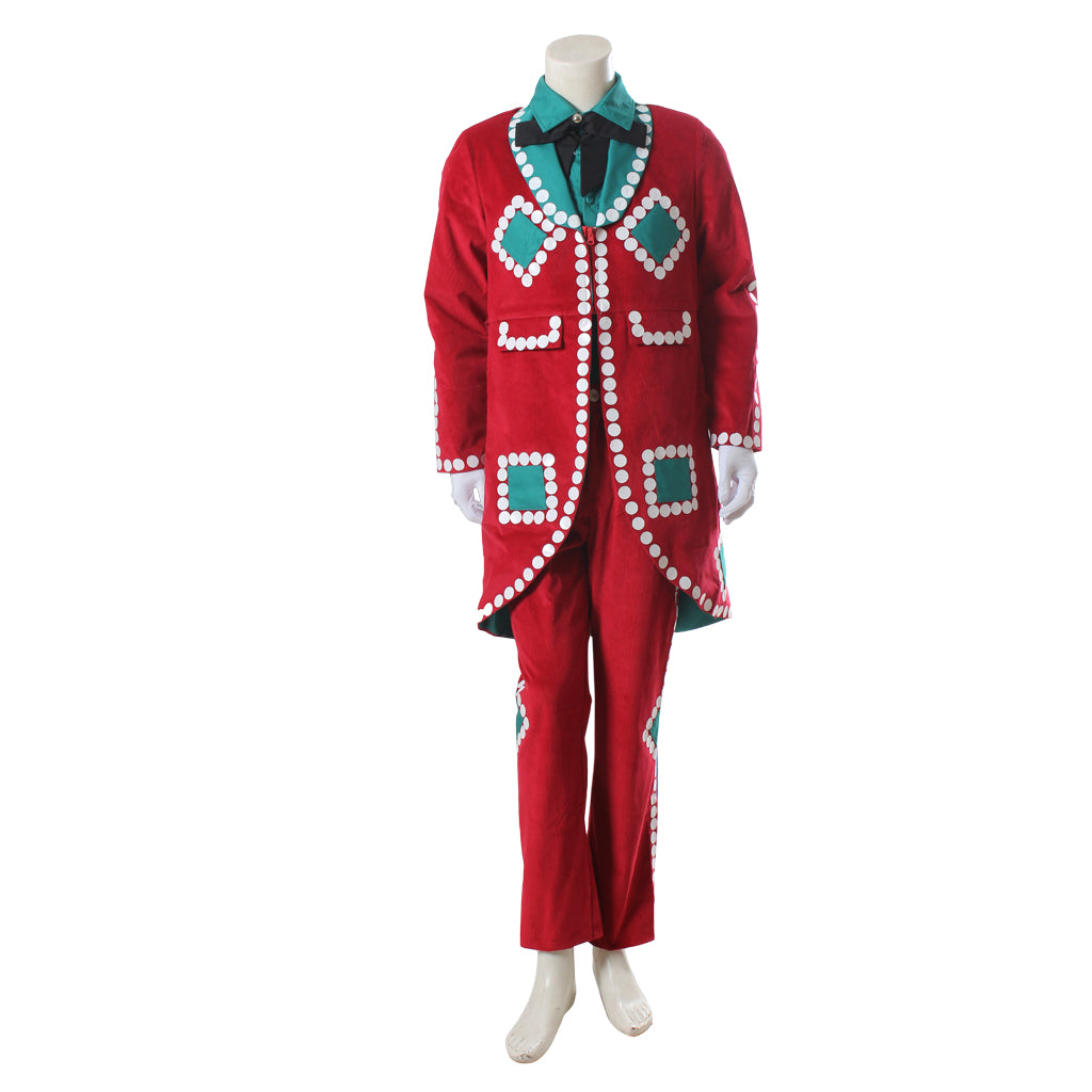 Christmas Red Uniform Men's Movie Cosplay Costume | Custom-Made Santa-Inspired Holiday Outfit for Cosplay & Events