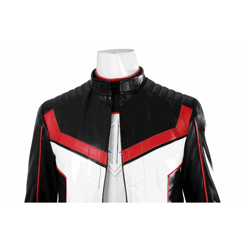 Mister Terrific Michael Holt Cosplay Costume White Leather Suit Halloween Outfit