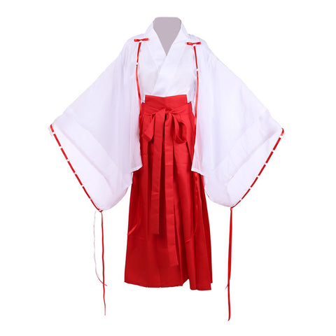 Full set of Inuyasha Kikyo Cosplay Kimono Costume