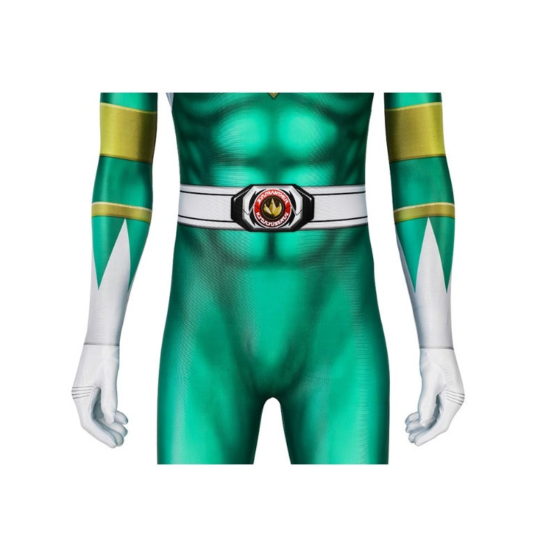 Green Ranger Cosplay Suit Power Rangers Green HQ Printed Spandex Costume