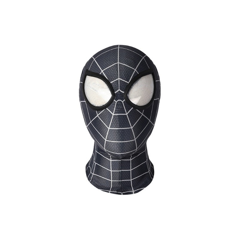 2099 Miles Morales Spiderman Hooded Jumpsuit Cosplay Costume for Halloween Party