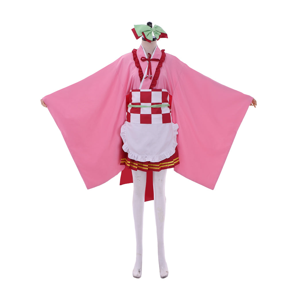 Demon Slayer Kanroji Mitsuri Cosplay Costume - Japanese Kimono Lolita Dress