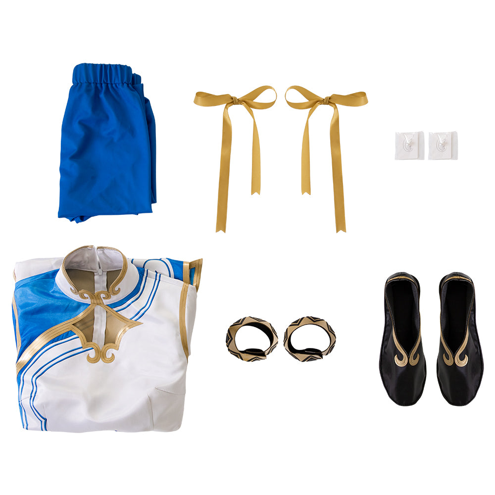 Chun-Li Cosplay Jumpsuit with Cheongsam from Street Fighter