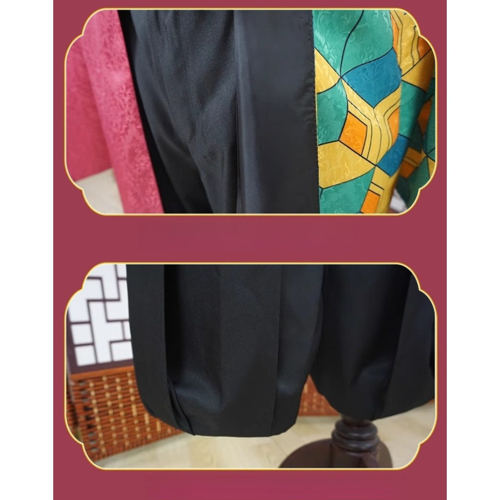 Men's Tomioka Giyu Water Hashira Cosplay Costume Full Set - Demon Slayer