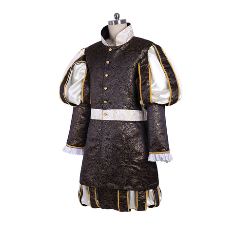 Royal Tudor King Medieval Costume - Renaissance Prince Suit for Stage & Reenactment | Coscomos