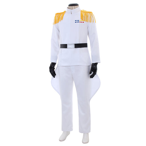 Star Wars Imperial Officer White Grand Admiral Uniform Cosplay Costume