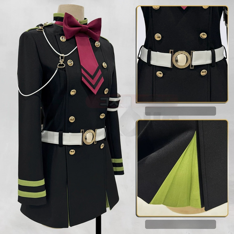 Seraph of the End Hiiragi Shinoa Moon Demon Company Cosplay Costume