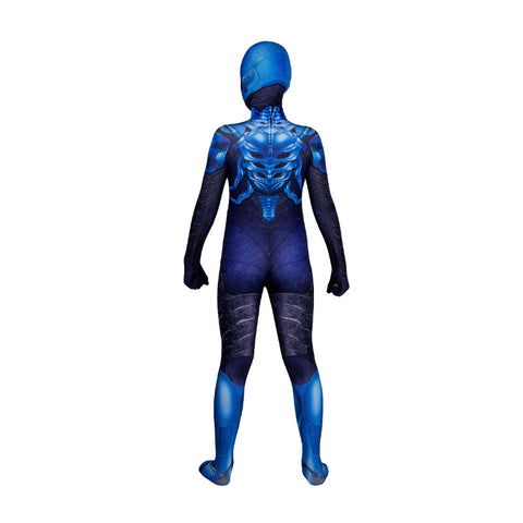 Kids Blue Beetle Jaime Reyes Cosplay Suit Halloween Costume