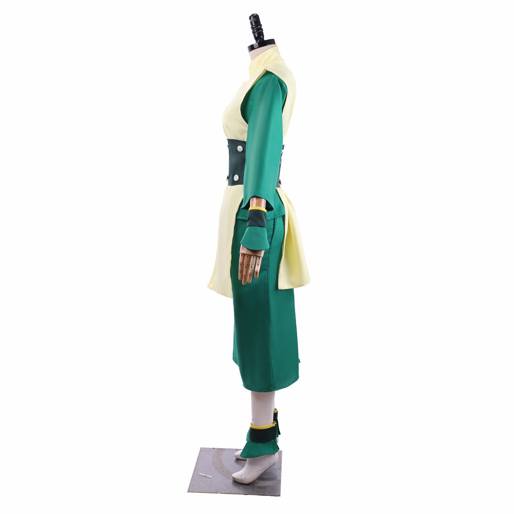 Avatar The Last Airbender Toph Beifong Cosplay Costume - Green Men's Outfit Uniform with Hat