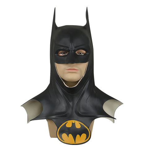 The Flash Batman Bruce Wayne Michael Keaton Cosplay Costume Bodysuit Cloak Mask
