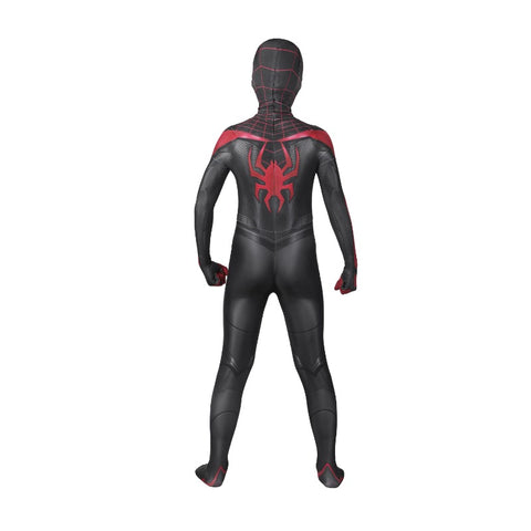 Spiderman PS5 Miles Morales Kids Jumpsuit Cosplay Costume