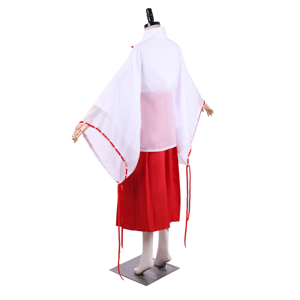 Full set of Inuyasha Kikyo Cosplay Kimono Costume