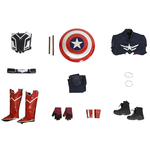 Captain America 4 Cosplay Costumes Sam Wilson Top Level Suits