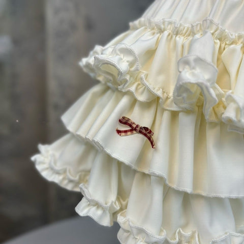 Sweet Lace Cake Lolita Dress 2026 Slim French Puff Short Skirt