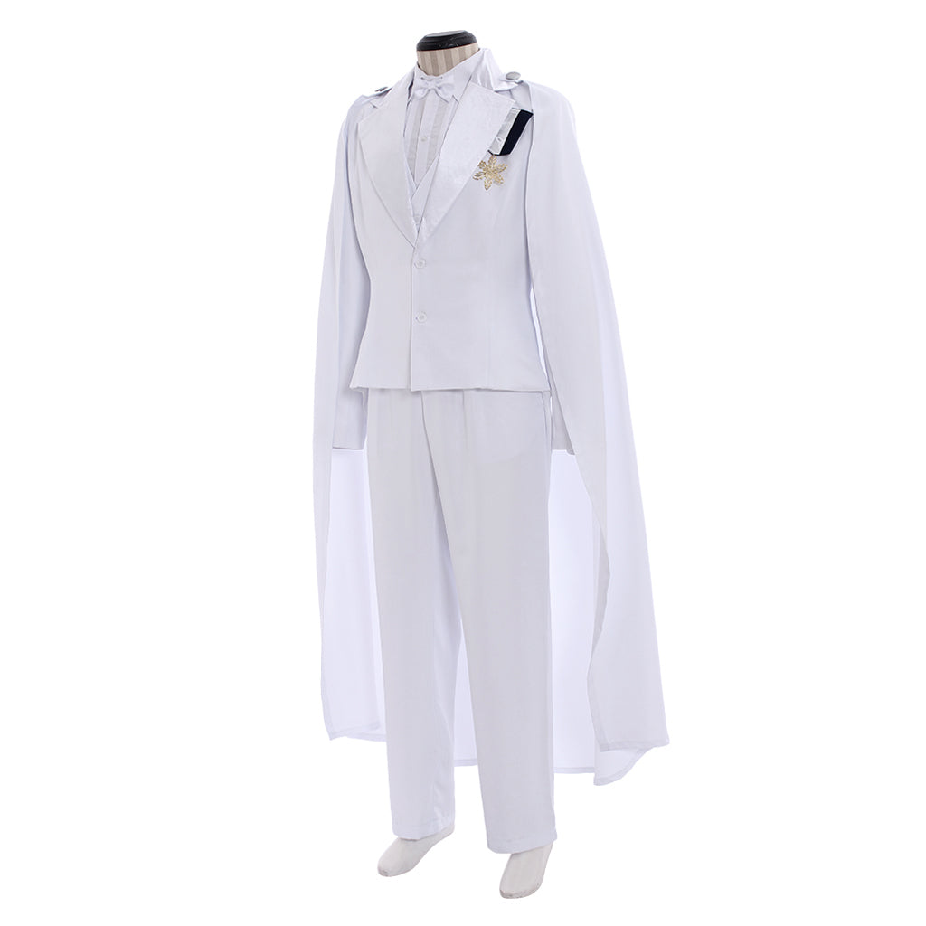 Tuxedo Mask Mamoru Chiba Wedding Dress White Cosplay Costume