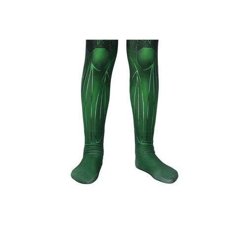 Children Hal Jordan Green Lantern Zentai Jumpsuit Cosplay Costume