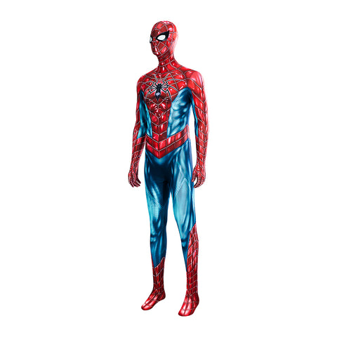 Marvel Spider-Man 2 Peter Parker Cosplay Costume - Halloween Battle Suit Blue Red Bodysuit