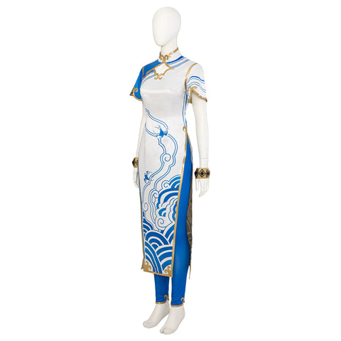 Chun-Li Cosplay Jumpsuit with Cheongsam from Street Fighter