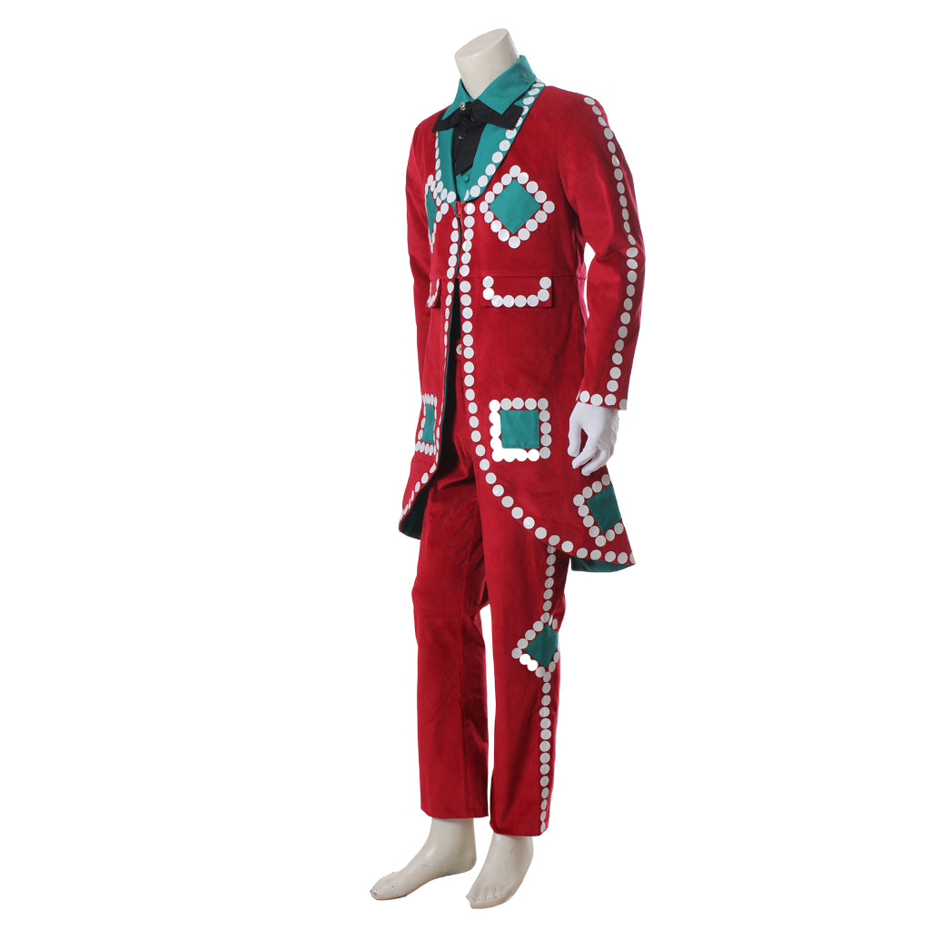 Christmas Red Uniform Men's Movie Cosplay Costume | Custom-Made Santa-Inspired Holiday Outfit for Cosplay & Events