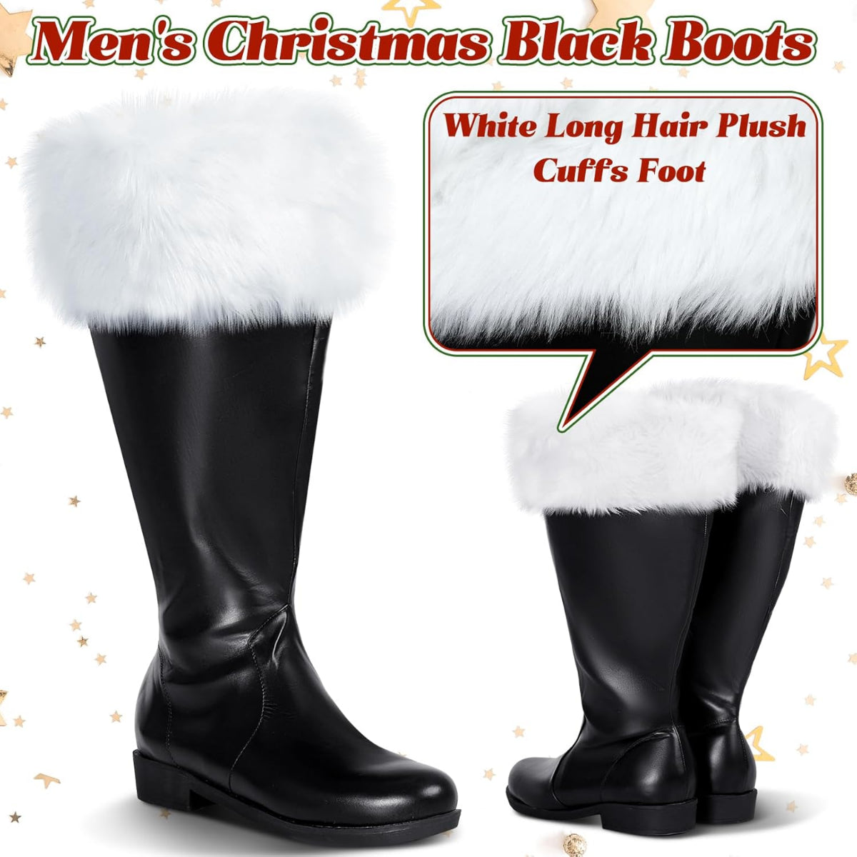 Liitrsh Christmas Santa Claus Boots