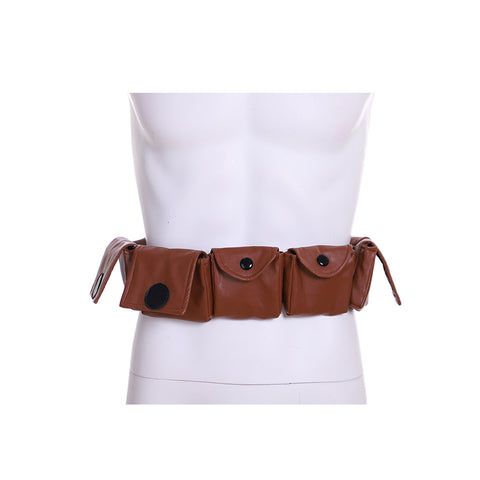 Brown Utility Belt Costume Bag - Adjustable Adult Accessories with Pockets