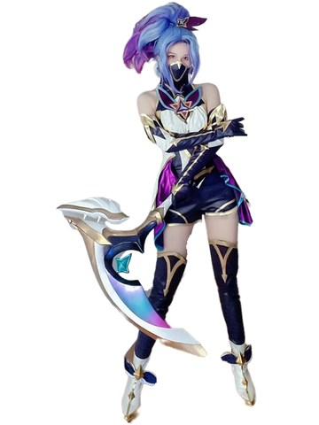 Game LOL Star Guardian Akali Cosplay Costume Women Sexy Set Halloween Christmas Party Outfit