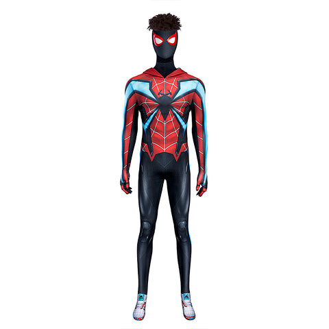 Game Spider-Man Halloween Cosplay Miles Morales Evolution Suit Costume Bodysuit Full Set