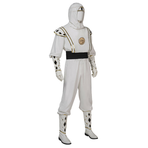 Mighty Morphin Power Rangers Tommy Oliver White Ranger Ninja Cosplay Costume