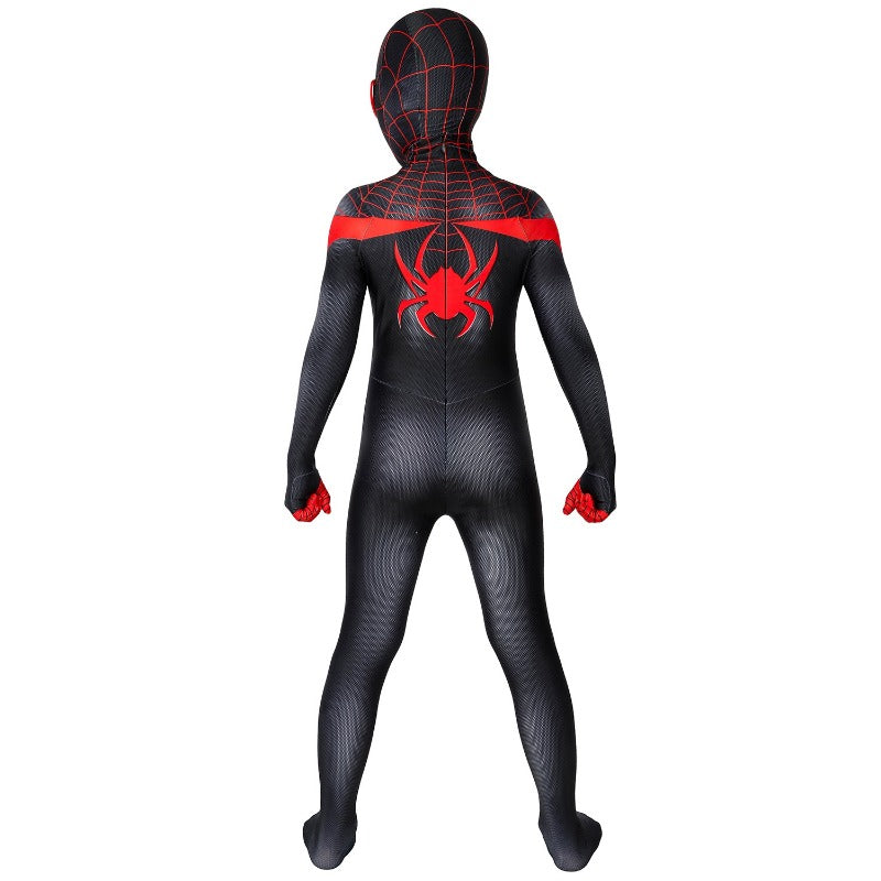 Spider-Man Miles Morales Kids Cosplay Costume Jumpsuit