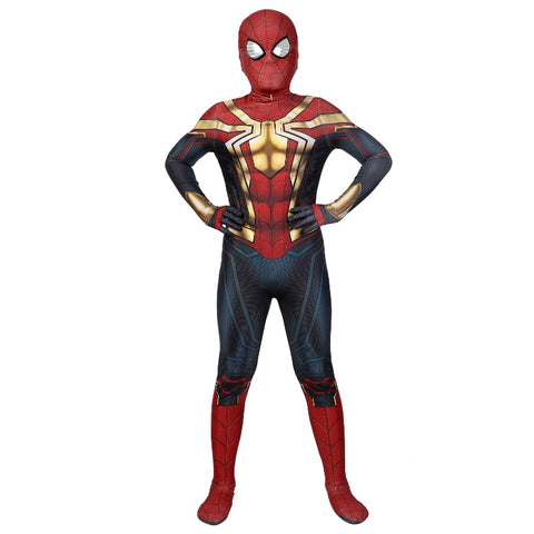 Iron Spider Suit No Way Home Version for Children, Halloween Cosplay Costume