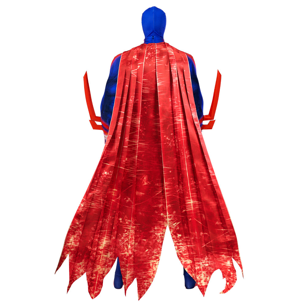 Spider-Man Across the Spider-Verse Cosplay Jumpsuit with Cloak