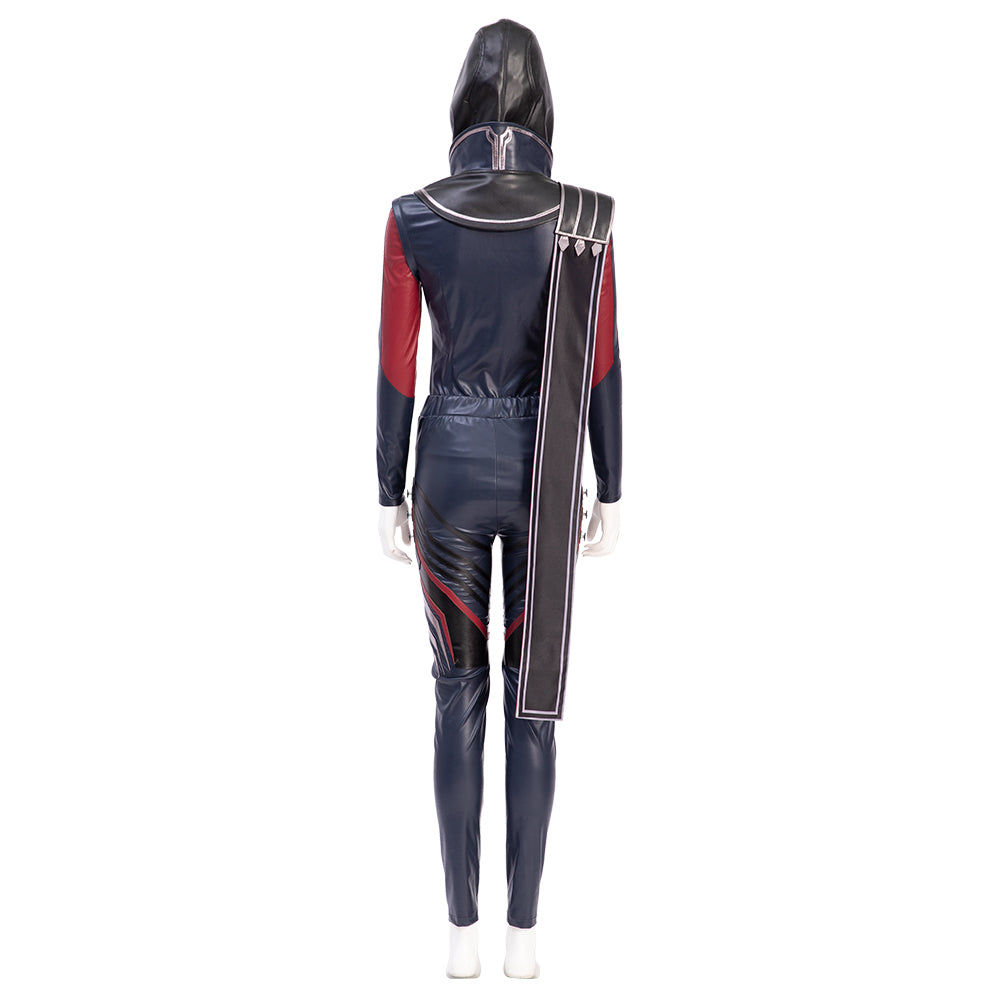 Apex Wraith Cosplay Costume for Women - Halloween Evil Spirit Fighter Combat Outfit with Mask and Accessories